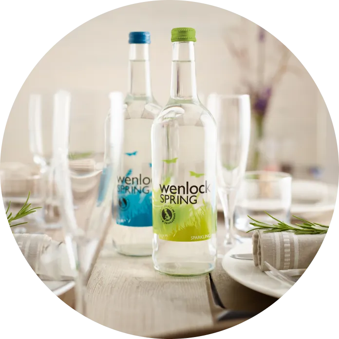 beautifully presented glass bottles for the catering and hospitality industries