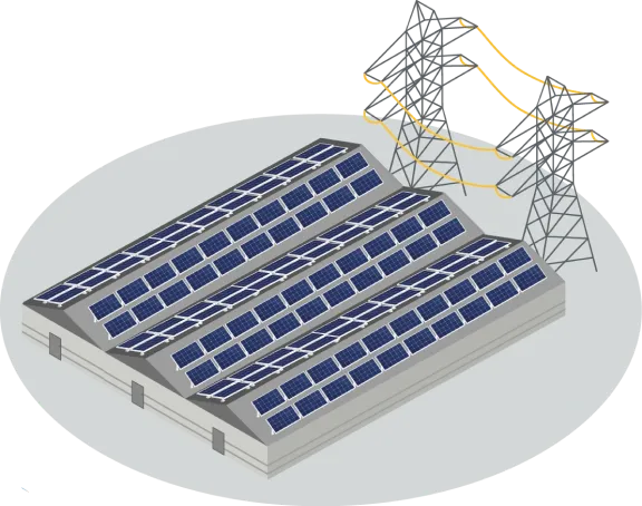 roof mounted solar panels