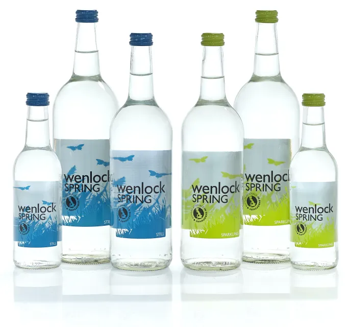 the wenlock spring natural still and sparkling mineral water in glass bottles range